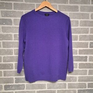 Talbots 100% Pure Cashmere Women's Pullover Sweater Purple size Large